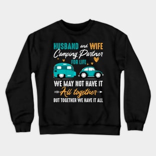 Husband And Wife Camping Crewneck Sweatshirt